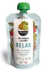 Kiwi puree with strawberry and chamomile gluten-free organic 150 g - KIWINY